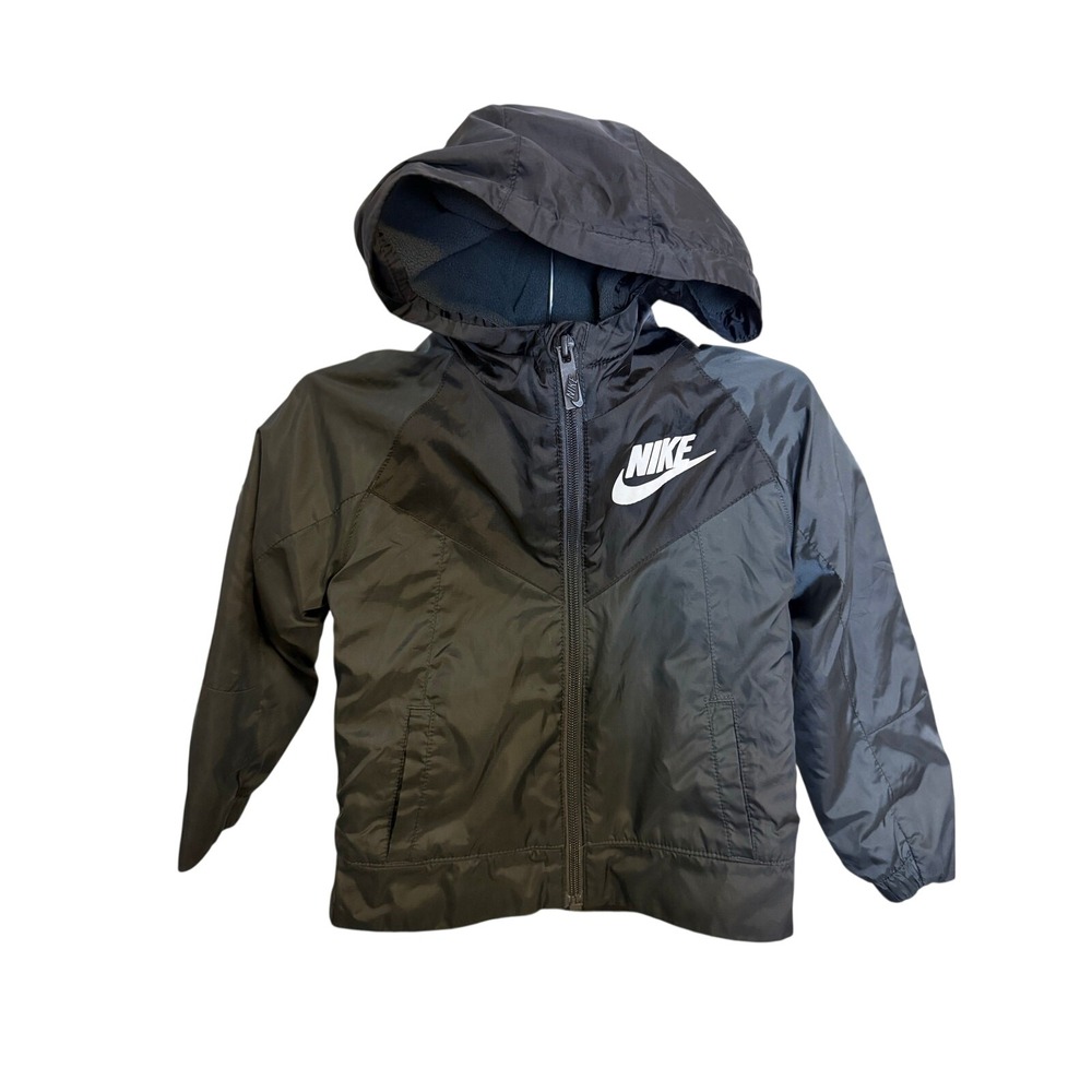 Nike Boys 3T Windrunner Rain Jacket fleece-lined windbreaker new without tags